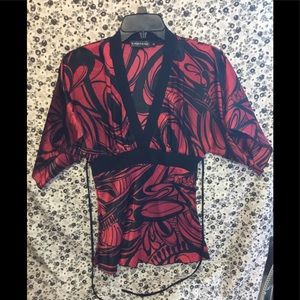 Rampage Butterfly Sleeve Top